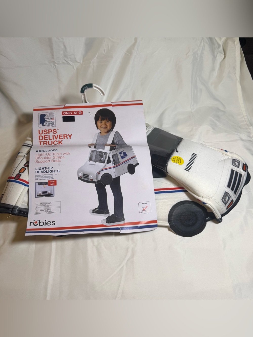 Robies USPS Delivery Truck Kids Costume - White